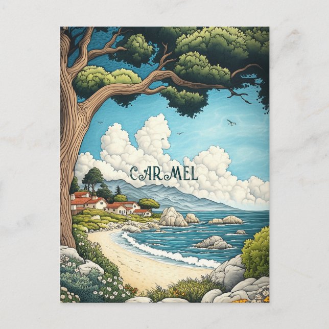 Carte Postale Carmel California Travel (Devant)