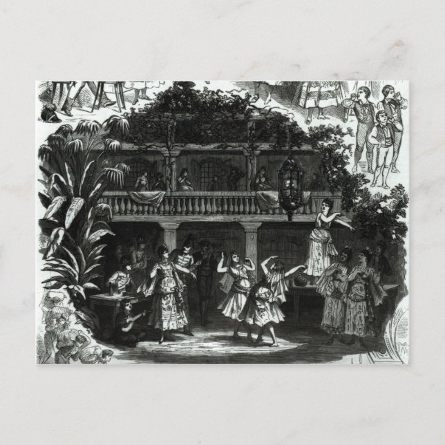 Carte Postale Carmen dans la taverne Lilas Pastia (Devant)