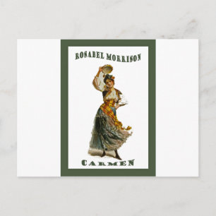 Carte Postale Carmen de Georges Bizet ~ Rosabel Morrison 1896