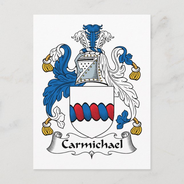 Carte Postale Carmichael Family Crest (Devant)