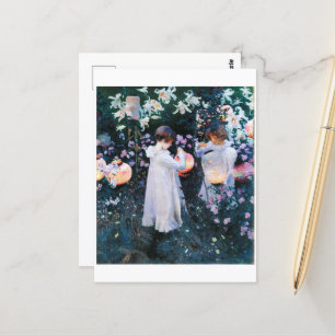 Carte Postale Carnation, Lily, Lily, Rose, Sargent