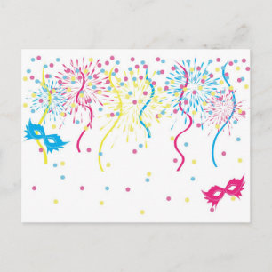 Carte Postale Carnaval coloré