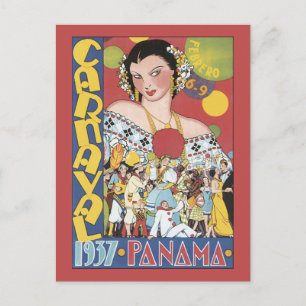 Carte Postale Carnaval de Panama 1937