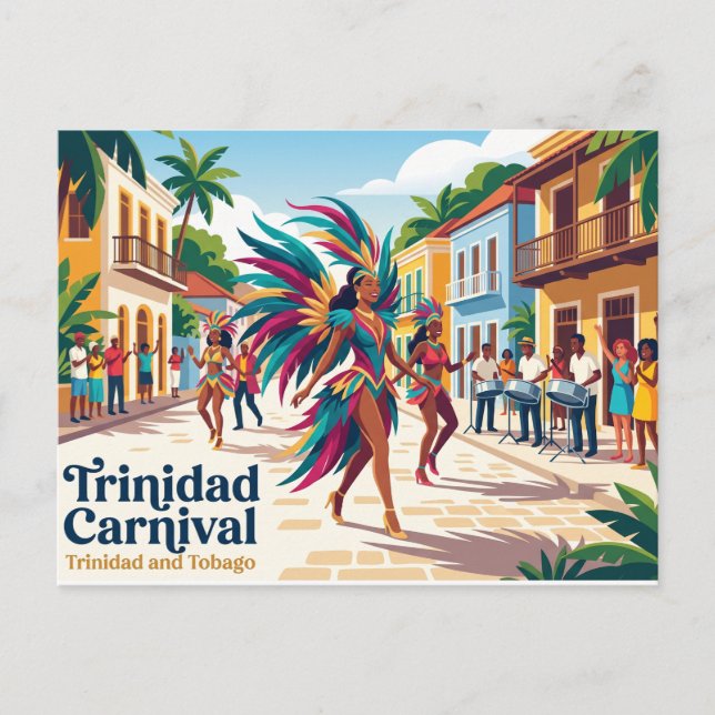 Carte Postale Carnaval de Trinidad Trinité-et-Tobago (Devant)