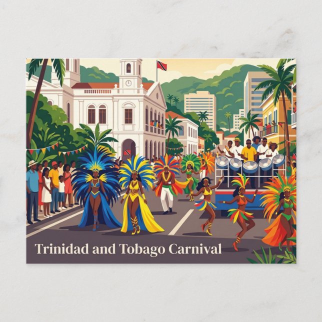 Carte Postale Carnaval de Trinité-et-Tobago (Devant)