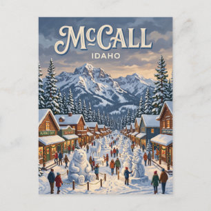 Carte Postale Carnaval d'hiver de McCall Idaho