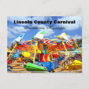 Carte Postale Carnaval du comté de Lincoln - Brookhaven, Mississ