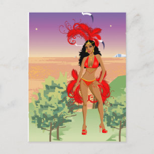 Carte Postale Carnaval, Halloween ou concours de beauté