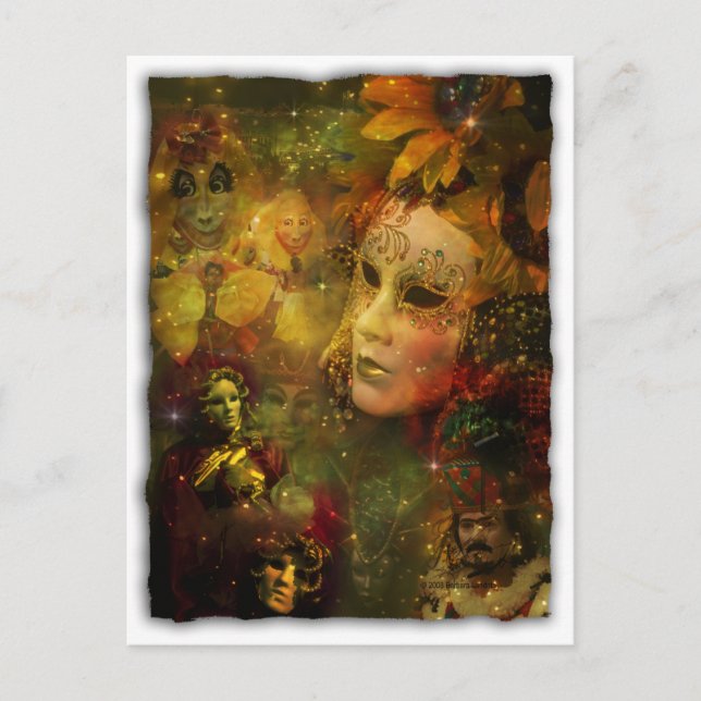 Carte Postale Carnaval - La splendeur du Mardi Gras de la Nouvel (Devant)