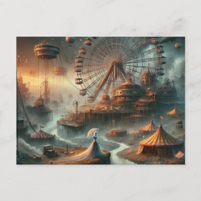 Carte Postale Carnaval Steampunk Sci Fi (Devant)