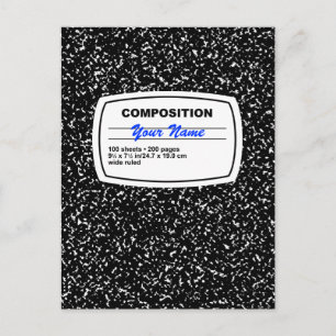 Carte Postale Carnet de composition personnalisable