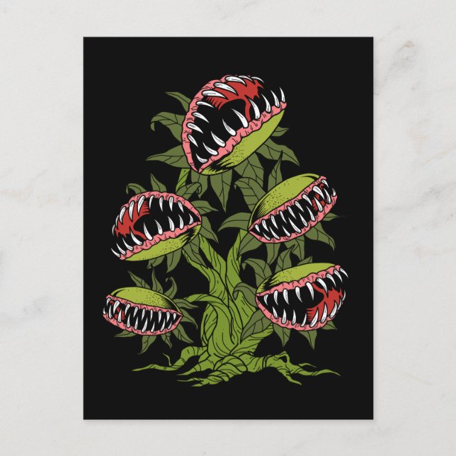 Carte Postale Carnivorous Plant Gifts Monster Venus Fly Trap (Devant)