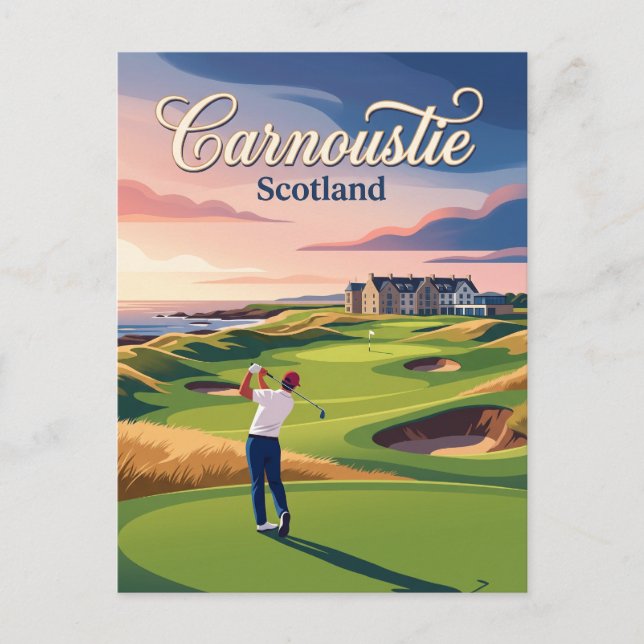 Carte Postale Carnoustie Golf Links Écosse (Devant)