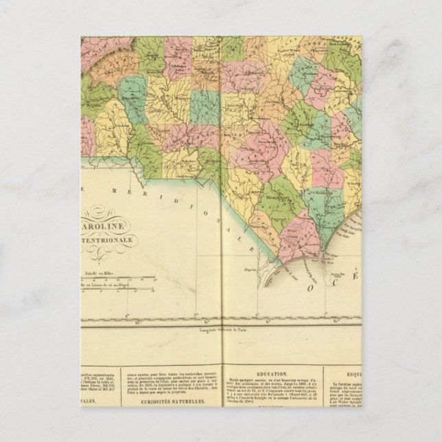 Carte Postale Caroline du Nord États-Unis (Devant)