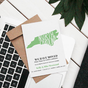 Carte Postale CAROLINE DU NORD Nous avons déménagé Nouvelle adre