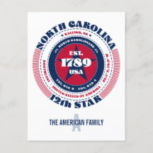 Caroline du Nord, Raleigh, NC, Patriotique, Monogr