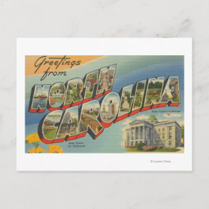 Carte Postale Caroline du NordGrandes lettres Scènes 2