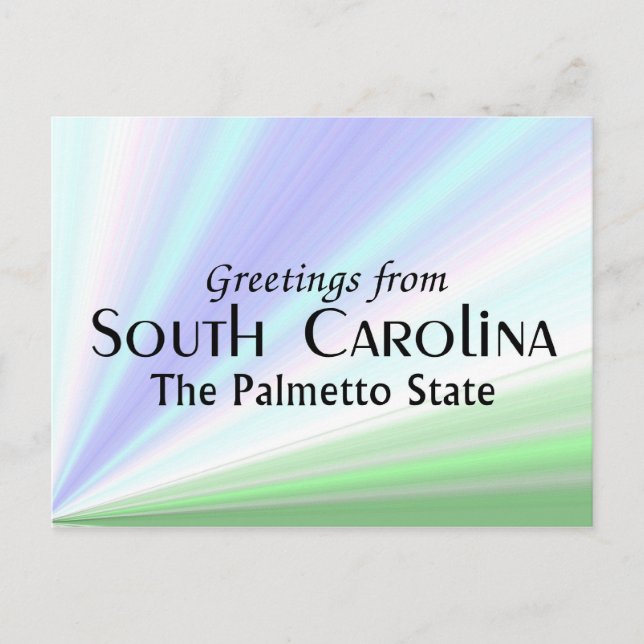 Carte Postale Caroline du Sud (Devant)