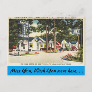 Carte Postale Caroline du Sud, Smith's Motor Court, Myrtle Beach