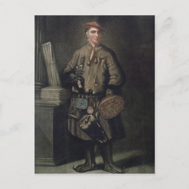 Carte Postale Carolus Linnaeus dans sa robe de Lapin (Devant)