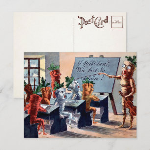 Carte Postale Carottes vintages Classe Musique