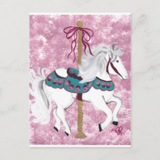 Carte Postale Carousel Horse