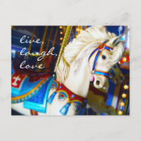 Carousel Horse Photo Live Lauder Love Script Bold