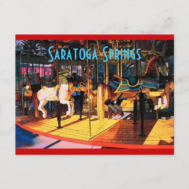 Carte postale Carousel Saratoga (Devant)