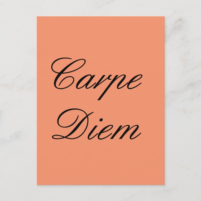 Carte Postale Carpe Diem (Devant)