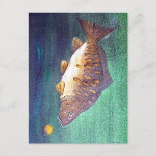 Carte Postale Carpe miroir