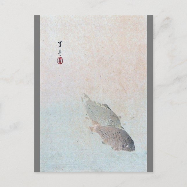 Carte Postale Carpe, Watanabe Seitei (Devant)