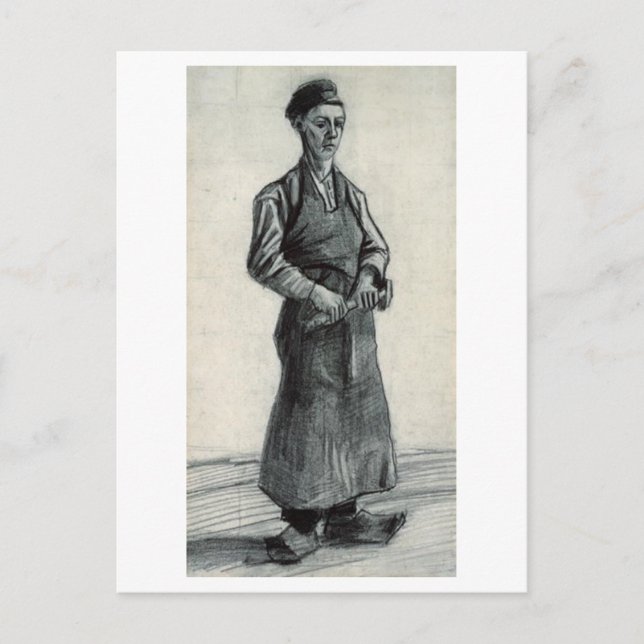 Carte Postale Carpenter avec Apron, Vincent van Gogh (Devant)