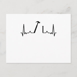 Carte Postale Carpenter Heartbeat Menuiserie Cadeaux