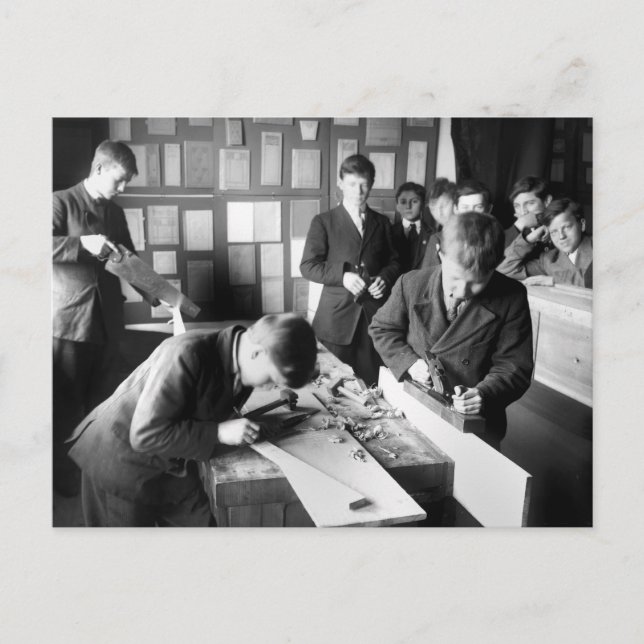 Carte Postale Carpenters In Training, début des années 1900 (Devant)
