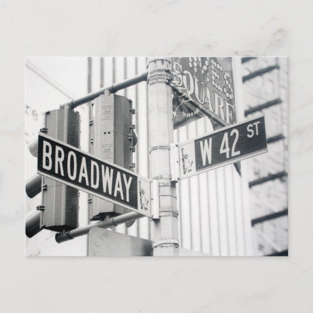 Carte postale Carré Broadway Times (Devant)