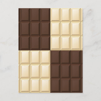 Carte Postale Carré chocolat délice