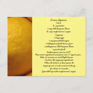 Carte postale Carré citron