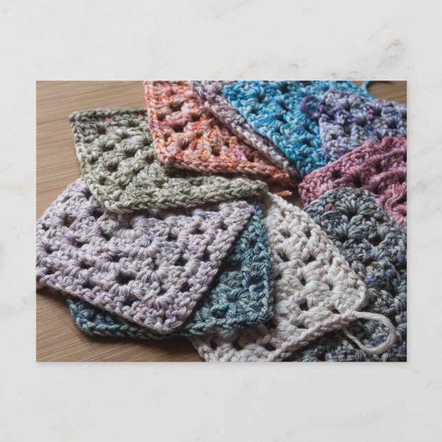 Carte postale carré Crochet Granny (Devant)