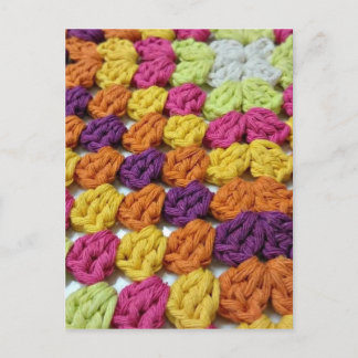 Carte Postale Carré de Crochet Granny