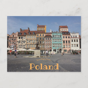 Carte Postale Carré de la vieille ville Varsovie Pologne