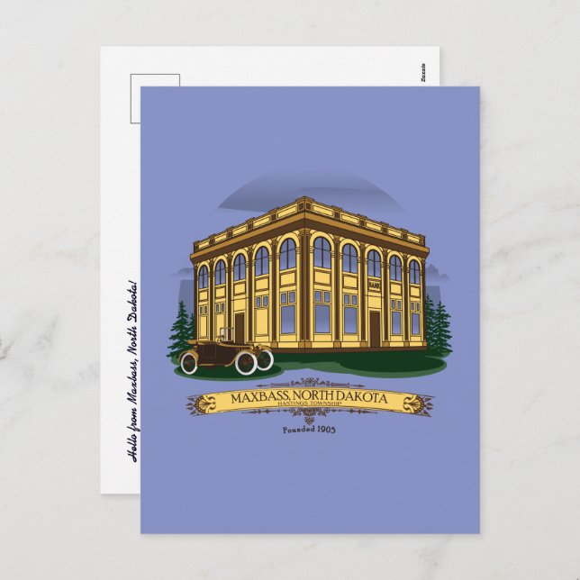 Carte postale Carré de la ville historique de Maxb (Devant / Derrière)
