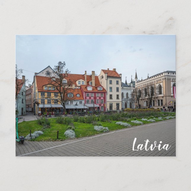 Carte Postale Carré de Livu à Riga, Lettonie (Devant)