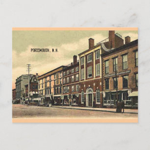 Carte Postale Carré de marché, Portsmouth, NH, c1905
