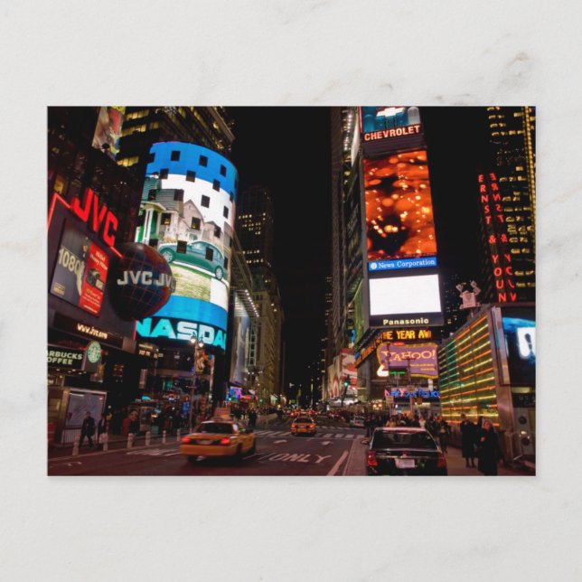 Carte postale Carré de nuit, Manhattan, États-Unis (Devant)
