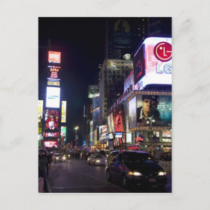 Carte Postale Carré du Times de nuit à Manhattan, New York