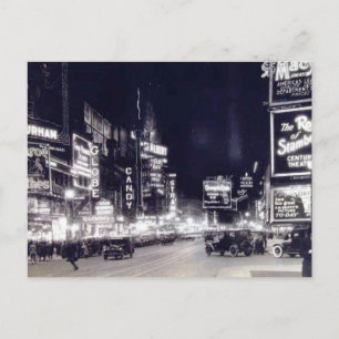 Carte Postale Carré du Times, New York Vintage