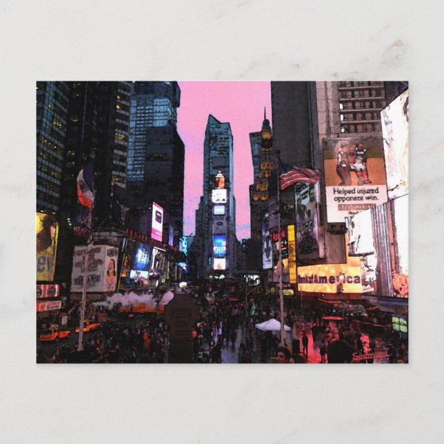 Carte Postale Carré horaire (Devant)