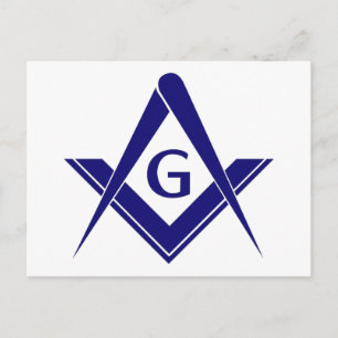 Carte Postale Carré moderne & Compas