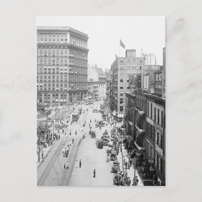 Carte Postale Carré public, Cleveland : 1915 (Devant)