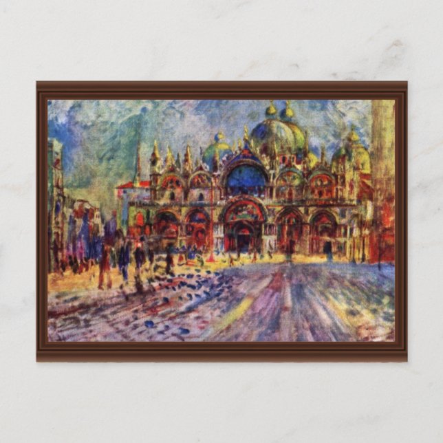 Carte Postale Carré Saint-Marc À Venise Par Pierre-Auguste (Devant)